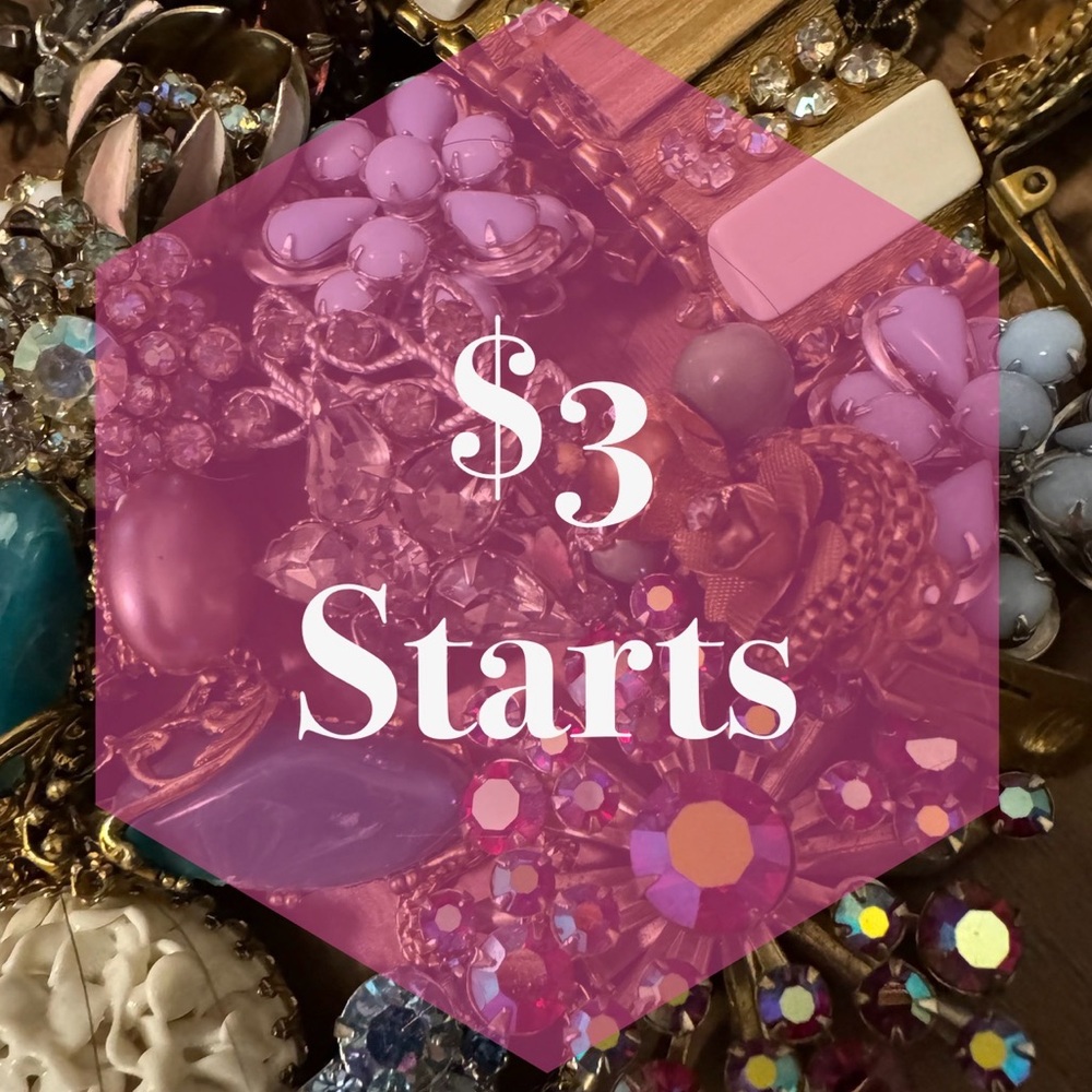 $3 starts-1 Unlisted modern-vintage preowned Jewelry mostly vintage🩷🩷